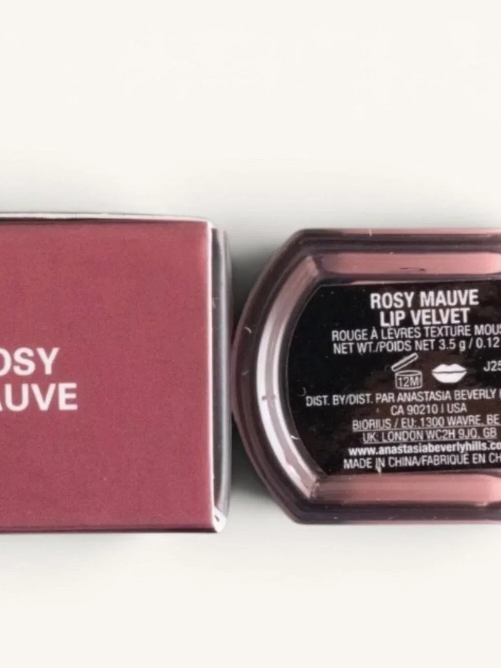 Anastasia Beverly Hills Lip Velvet in Rosy Mauve 0.12 Fl. Oz. New in Box